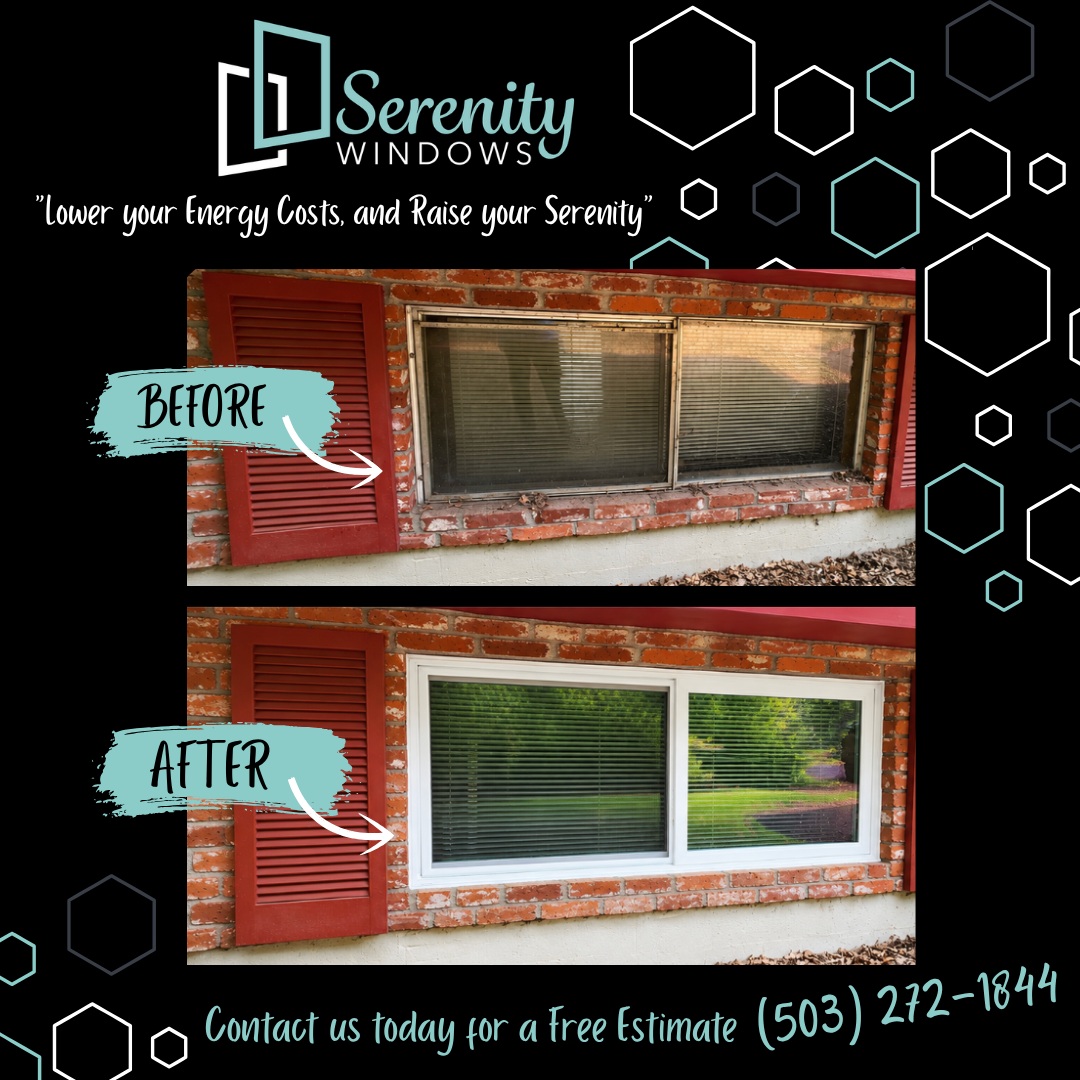 A fresh look makes a BIG difference! 🏡✨

This window replacement gave this home a cleaner, brighter, more finished look while upgrading an older window that had definitely seen better days.

From outdated to refreshed — another transformation completed by Serenity Windows LLC!

Serving Oregon City, Portland & surrounding communities
- Window & Door Replacement & Installation
- Local, professional installation
- Contact us for a FREE estimate!

Ready to give your home a fresh new look? Let’s talk windows!

#SerenityWindows
#SerenityWindowsLLC
#OregonCityOregon
#OregonCity
#OregonCityOR
#PortlandOregon
#PortlandOR
#OregonWindows
#WindowReplacement
#WindowInstallation
#ReplacementWindows
#NewWindows
#WindowContractor
#OregonContractor
#HomeImprovement
#HomeRenovation
#HomeRemodel
#CurbAppeal
#PacificNorthwestHomes
#ClackamasCounty